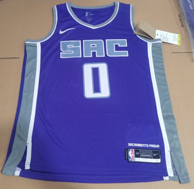 NBA 0 Monk Sacramento Kings Maillot Violet